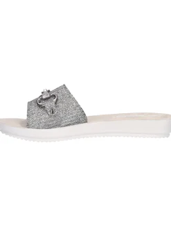Ciabatta Inblu da donna grigia glitter