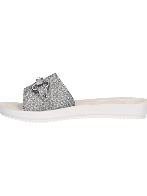 Ciabatta Inblu da donna grigia glitter