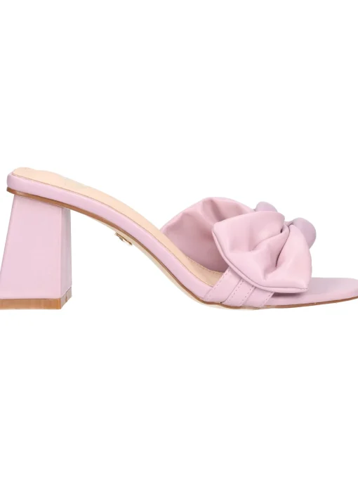 Ciabatta tacco largo Goldu0026amp;Gold da donna lilla