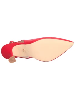 Decollete con tacco fino Goldu0026amp;Gold da donna rosso