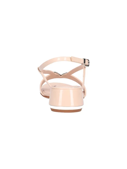 Sandalo con tacco basso Albano da donna nude
