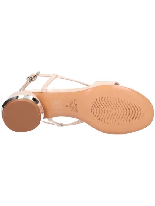 Sandalo con tacco basso Albano da donna nude