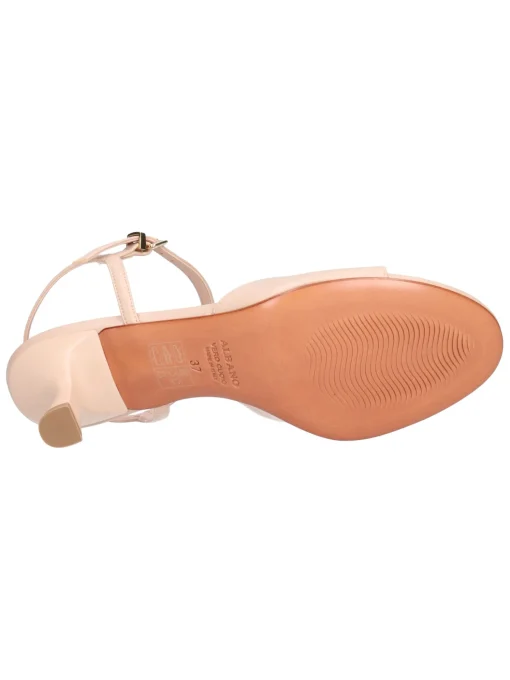 Sandalo con tacco basso Albano da donna nude