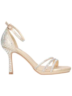 Sandalo con tacco fino Menbur da donna oro