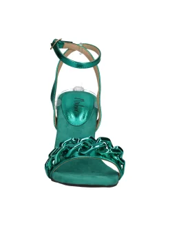 Sandalo con tacco fino Menbur da donna verde