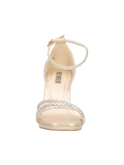 Sandalo con tacco fino Menbur da donna oro