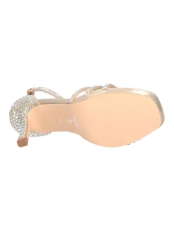 Sandalo con tacco fino Menbur da donna oro