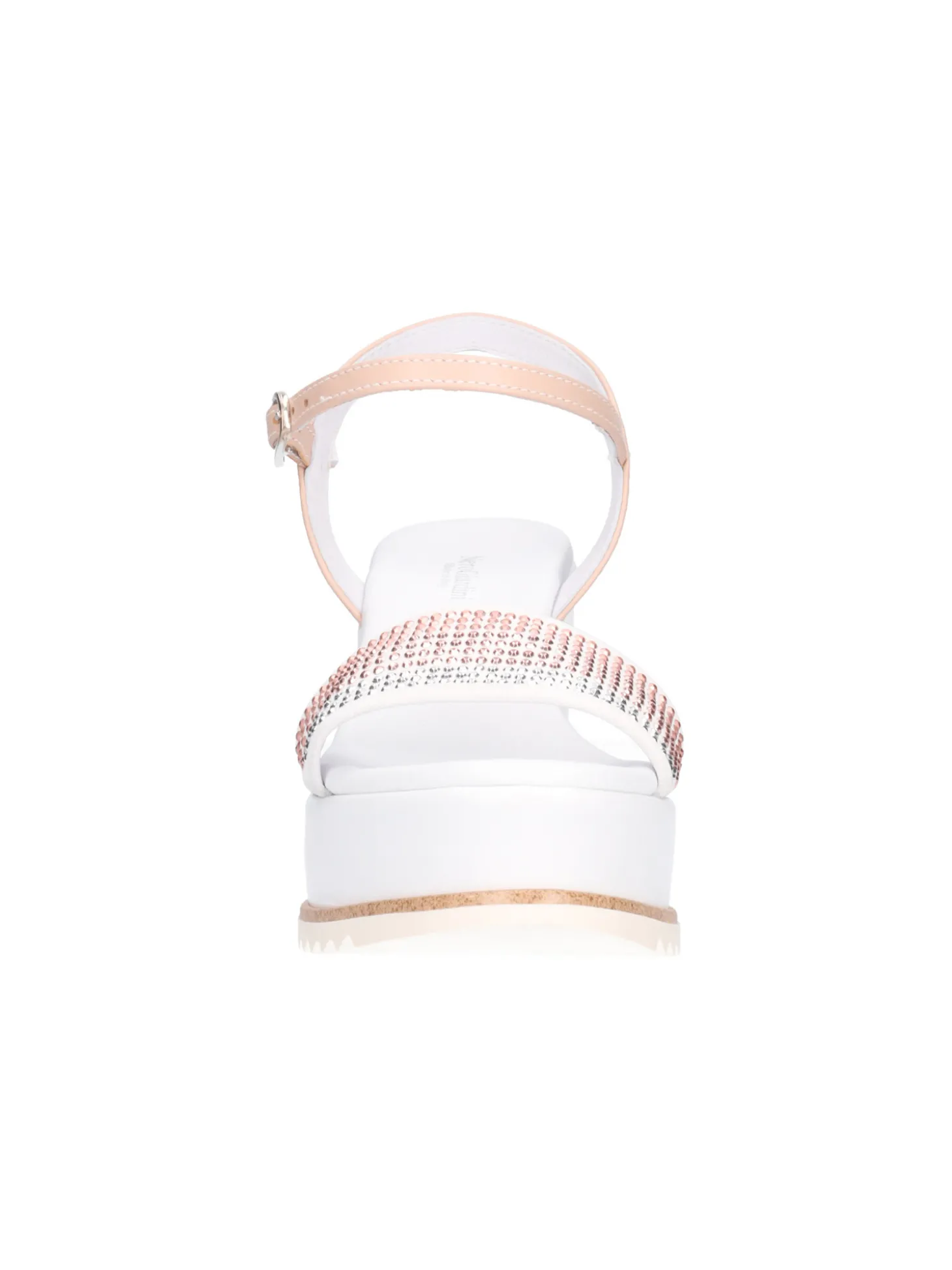 Sandalo con zeppa Nero Giardini da donna bianco