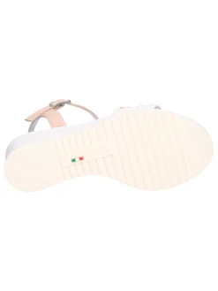 Sandalo con zeppa Nero Giardini da donna bianco