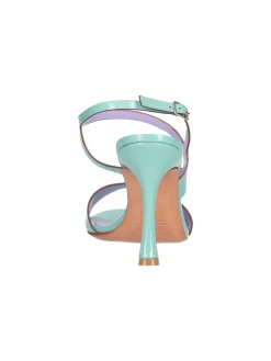 Sandalo tacco fino Albano da donna verde acqua