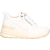 Scarpa casual con zeppa Keys da donna bianca