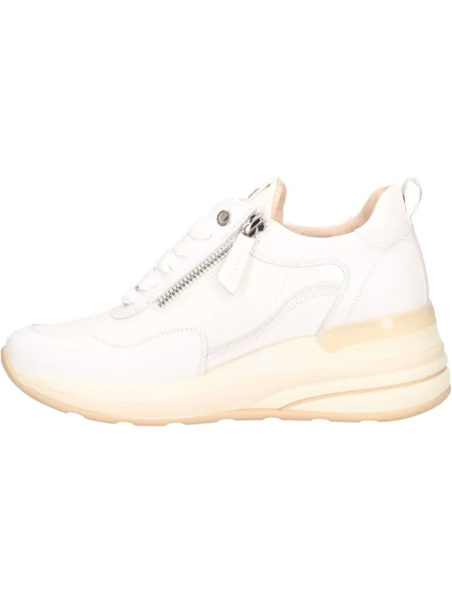 Scarpa casual con zeppa Keys da donna bianca