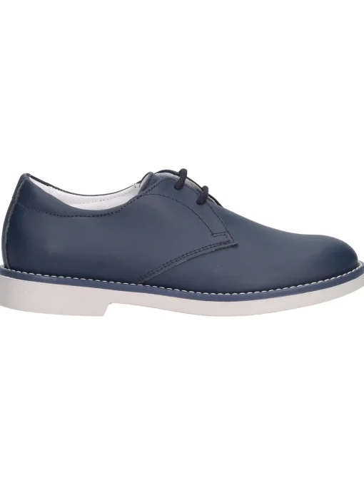 Scarpa stringata Nero Giardini da bambino blu