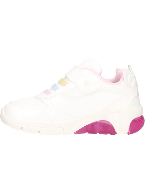 Sneaker Geox Fadinlight da bambina bianca glitter