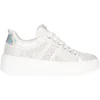 Sneaker platform Nero Giardini da donna grigia/argento