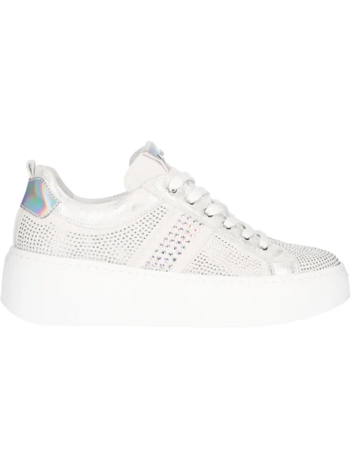 Sneaker platform Nero Giardini da donna grigia/argento