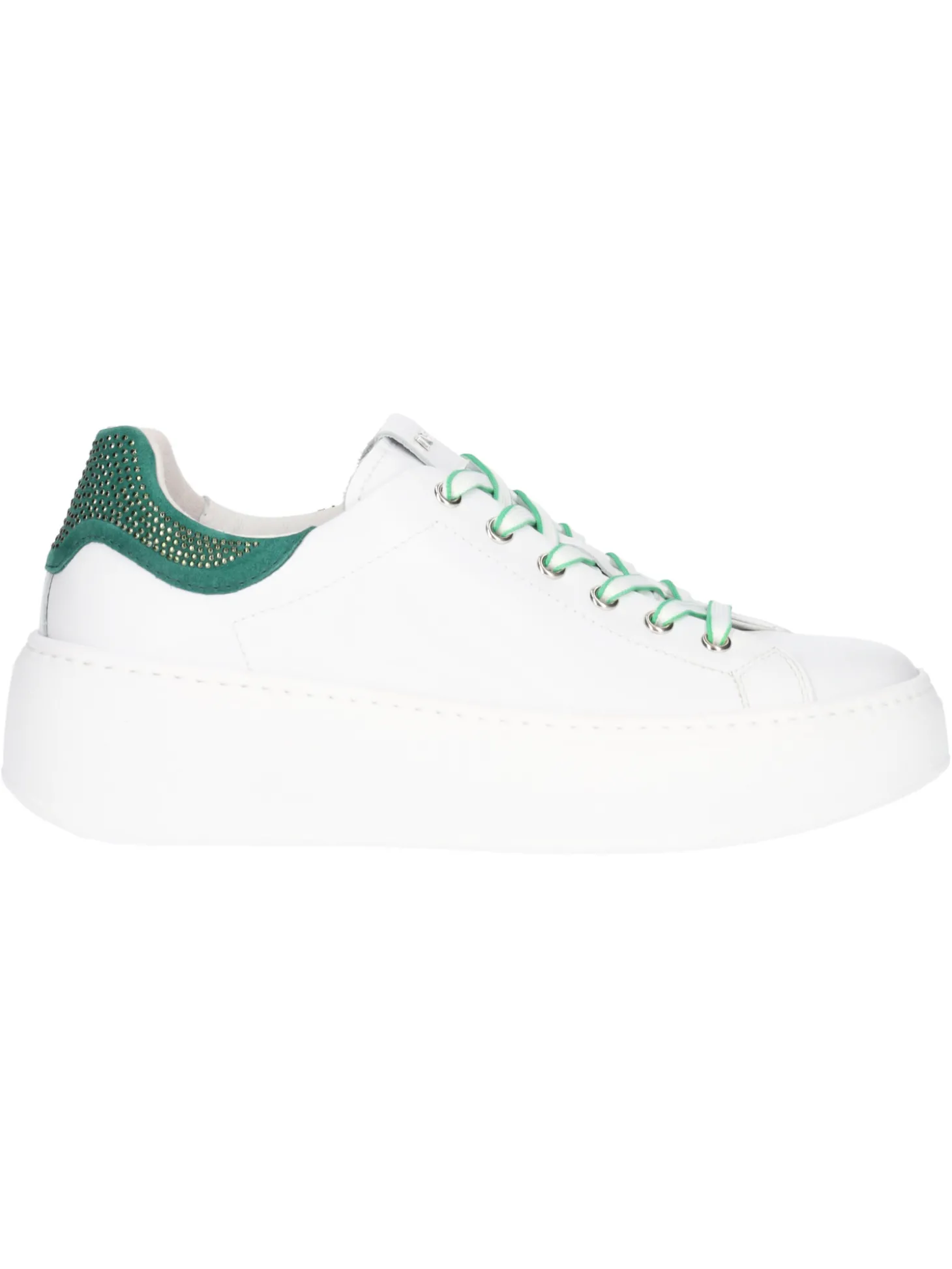 Sneaker platform Nero Giardini da donna bianca
