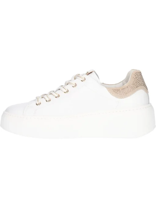 Sneaker platform Nero Giardini da donna bianca