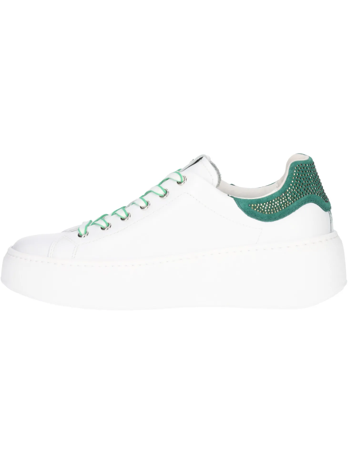 Sneaker platform Nero Giardini da donna bianca