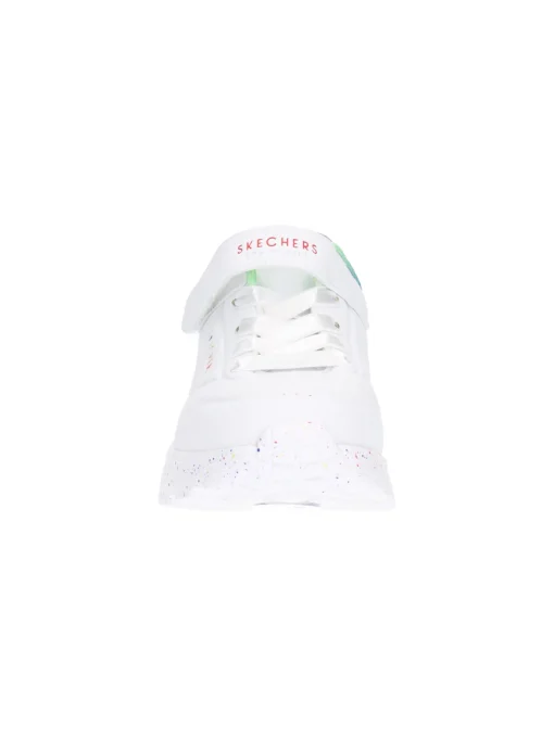 Sneaker Skechers Uno da bambina bianca