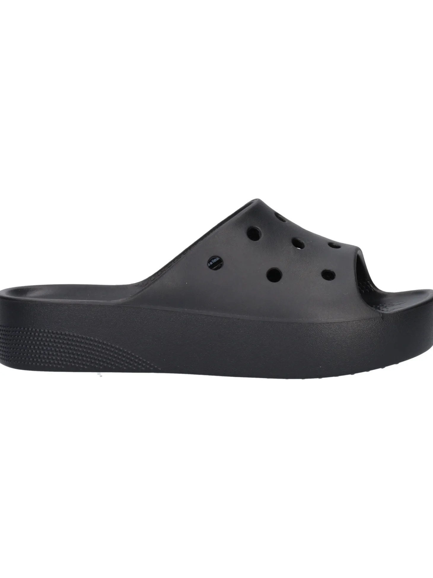 Ciabatta platform Crocs da donna nera