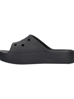 Ciabatta platform Crocs da donna nera