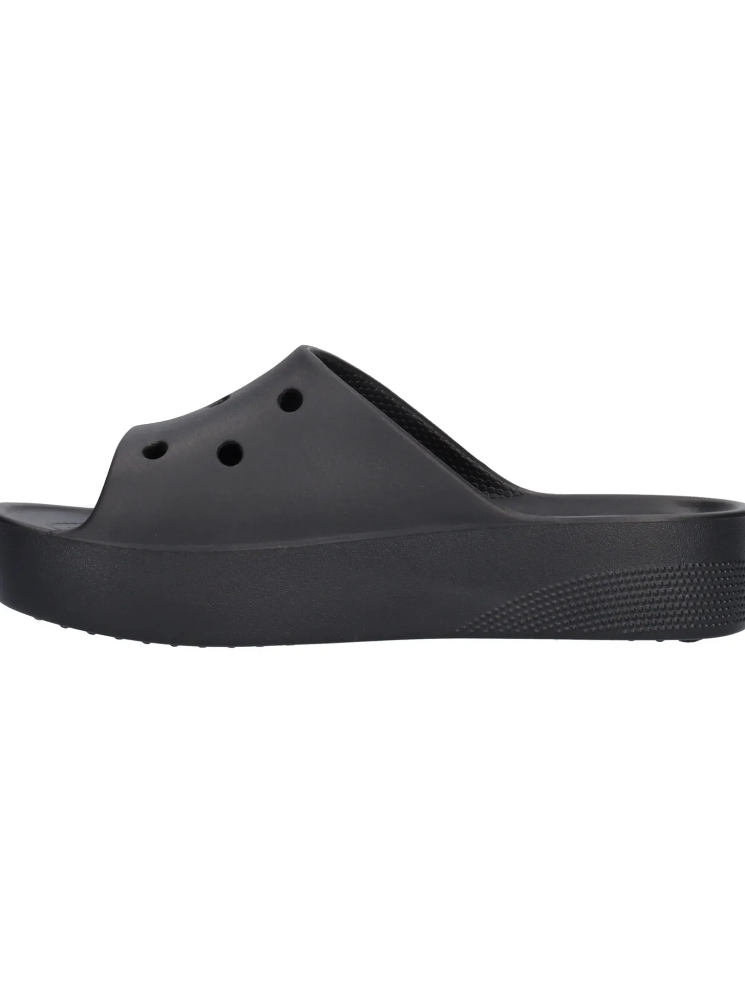 Ciabatta platform Crocs da donna nera