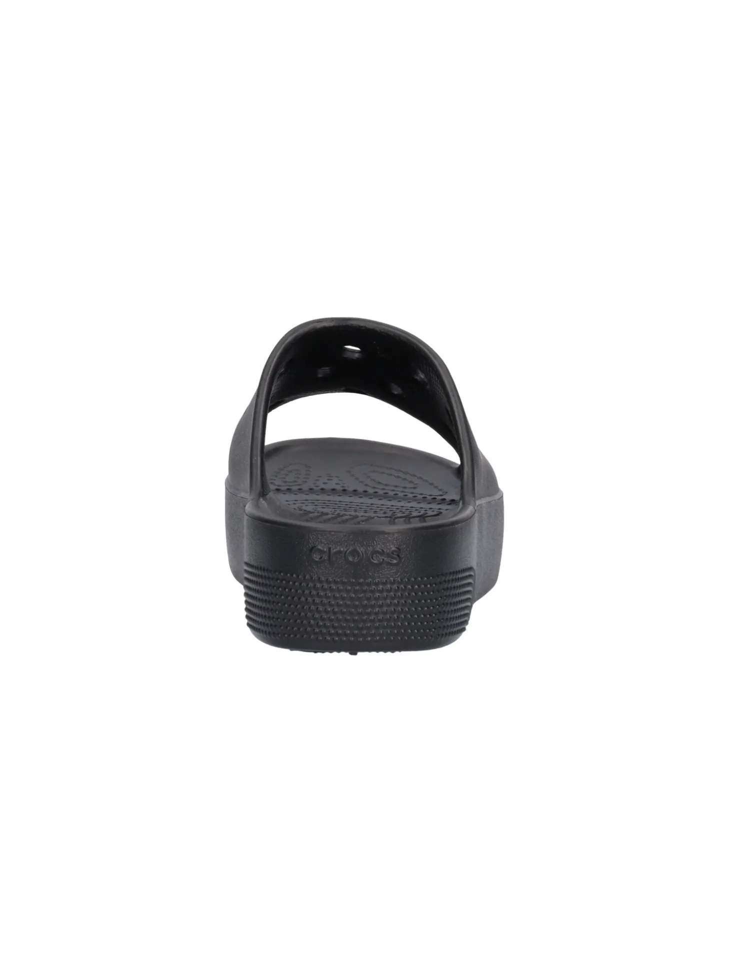 Ciabatta platform Crocs da donna nera