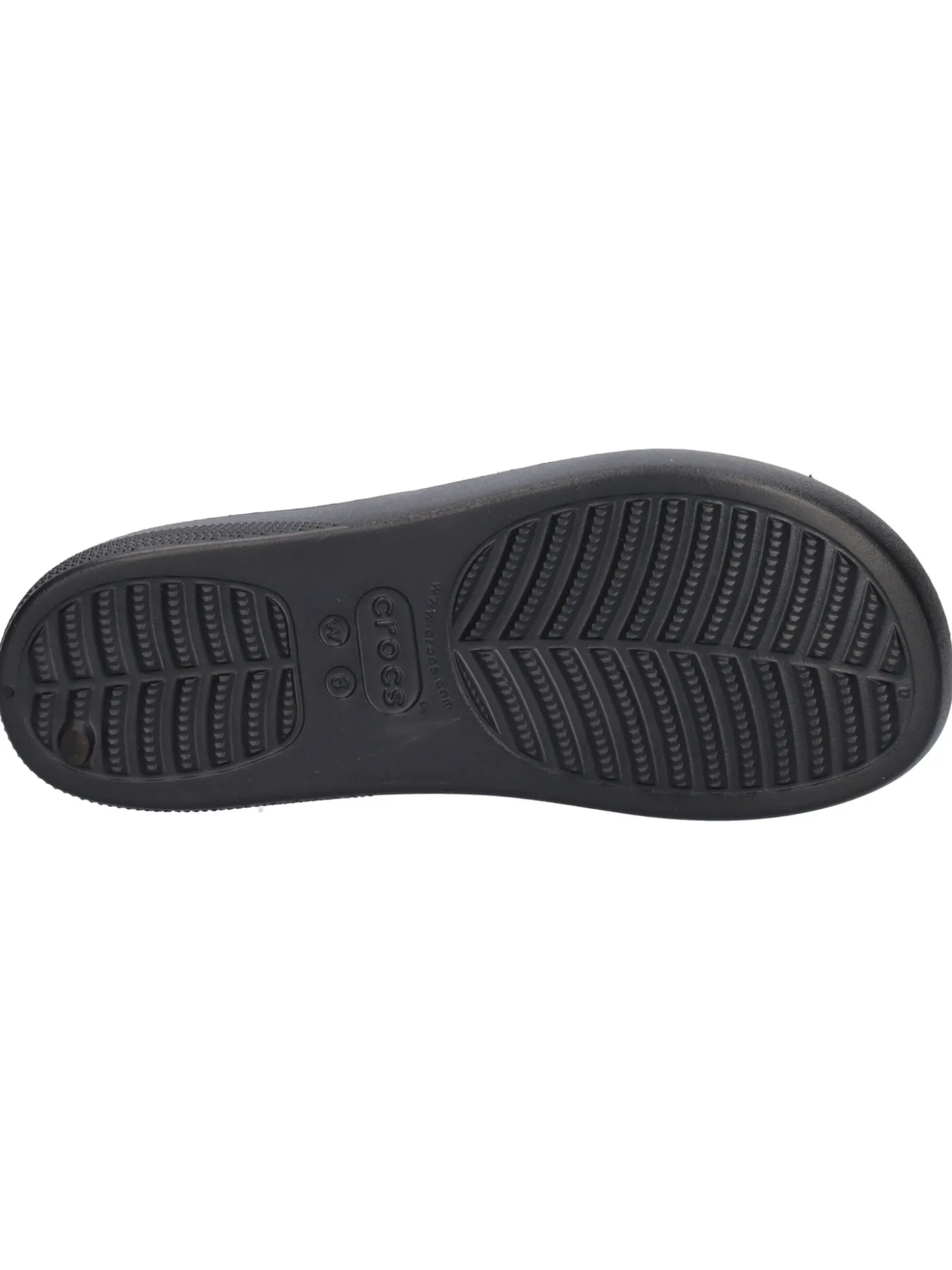 Ciabatta platform Crocs da donna nera