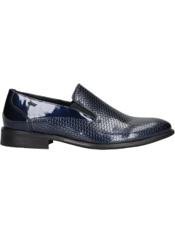 Mocassino elegante Gianmarco Venturi da uomo blu