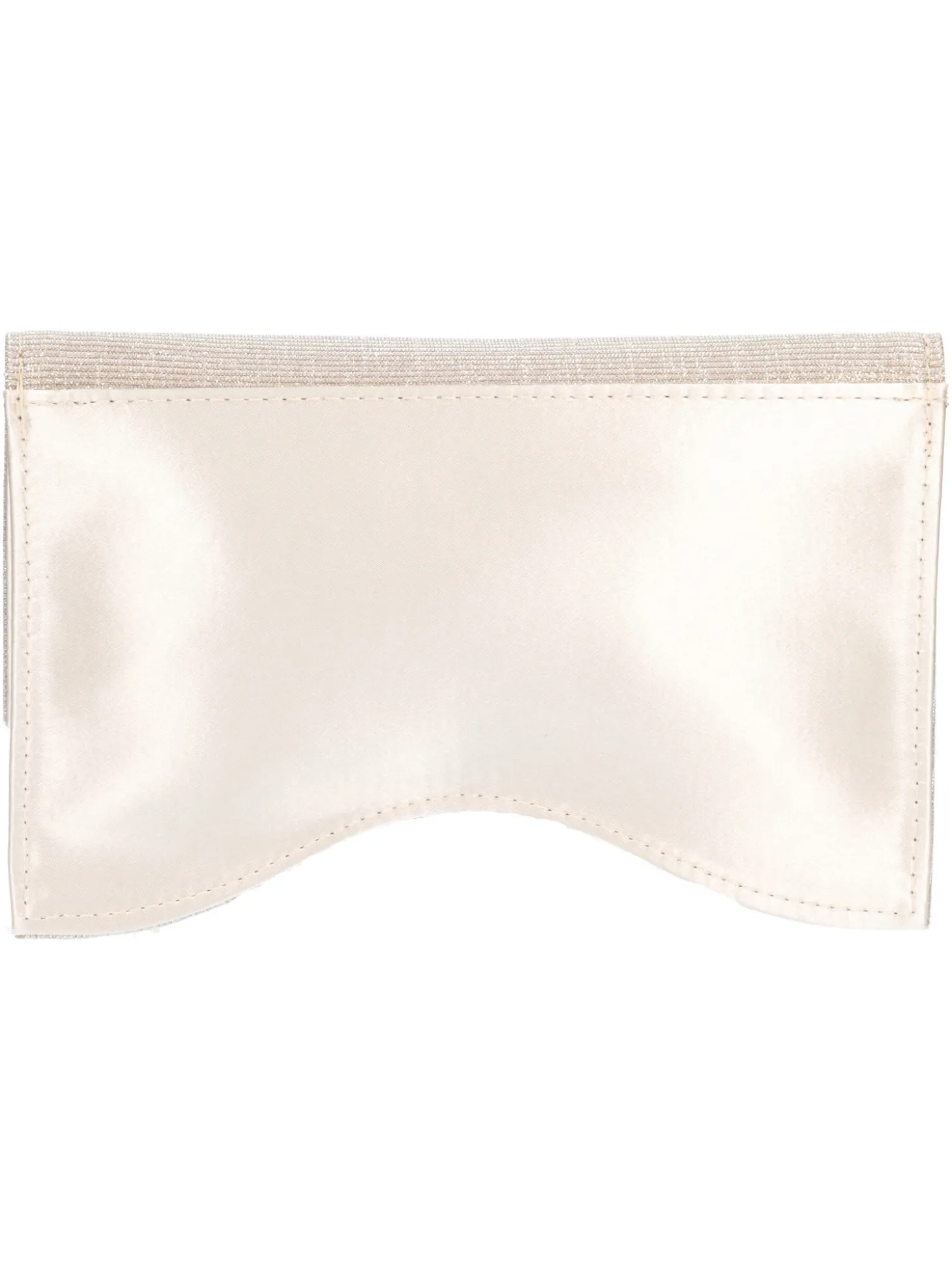 Pochette elegante Melluso da donna platino glitter