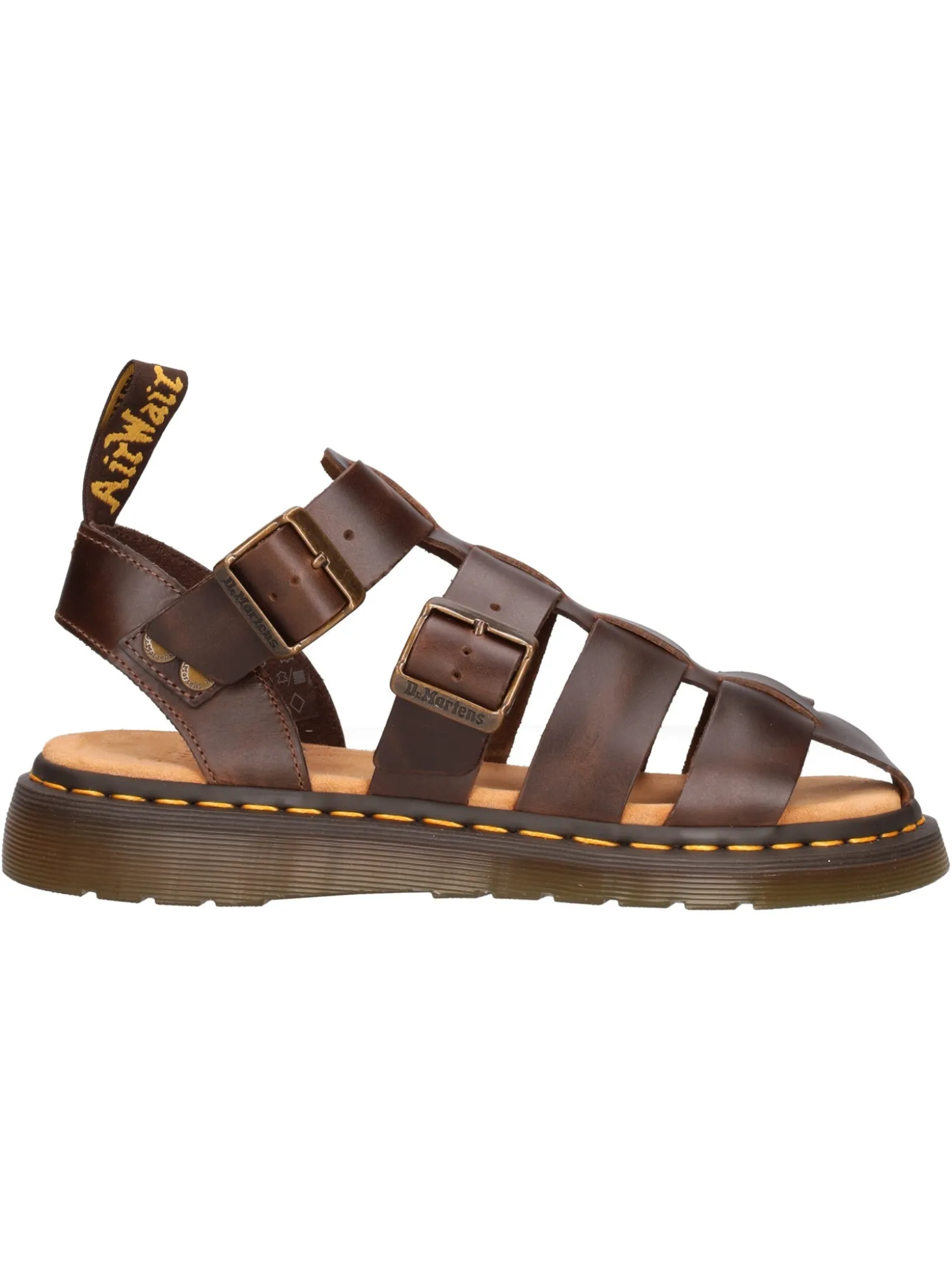 Sandalo chiuso Dr Martens Garin da uomo marrone