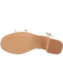 Sandalo con tacco largo Albano da donna bianco