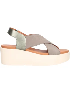 Sandalo con zeppa Geox Xand da donna verde