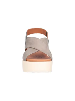 Sandalo con zeppa Geox Xand da donna verde