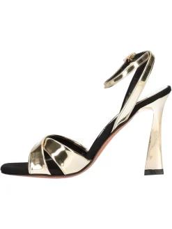 Sandalo elegante con tacco fino Albano da donna platino