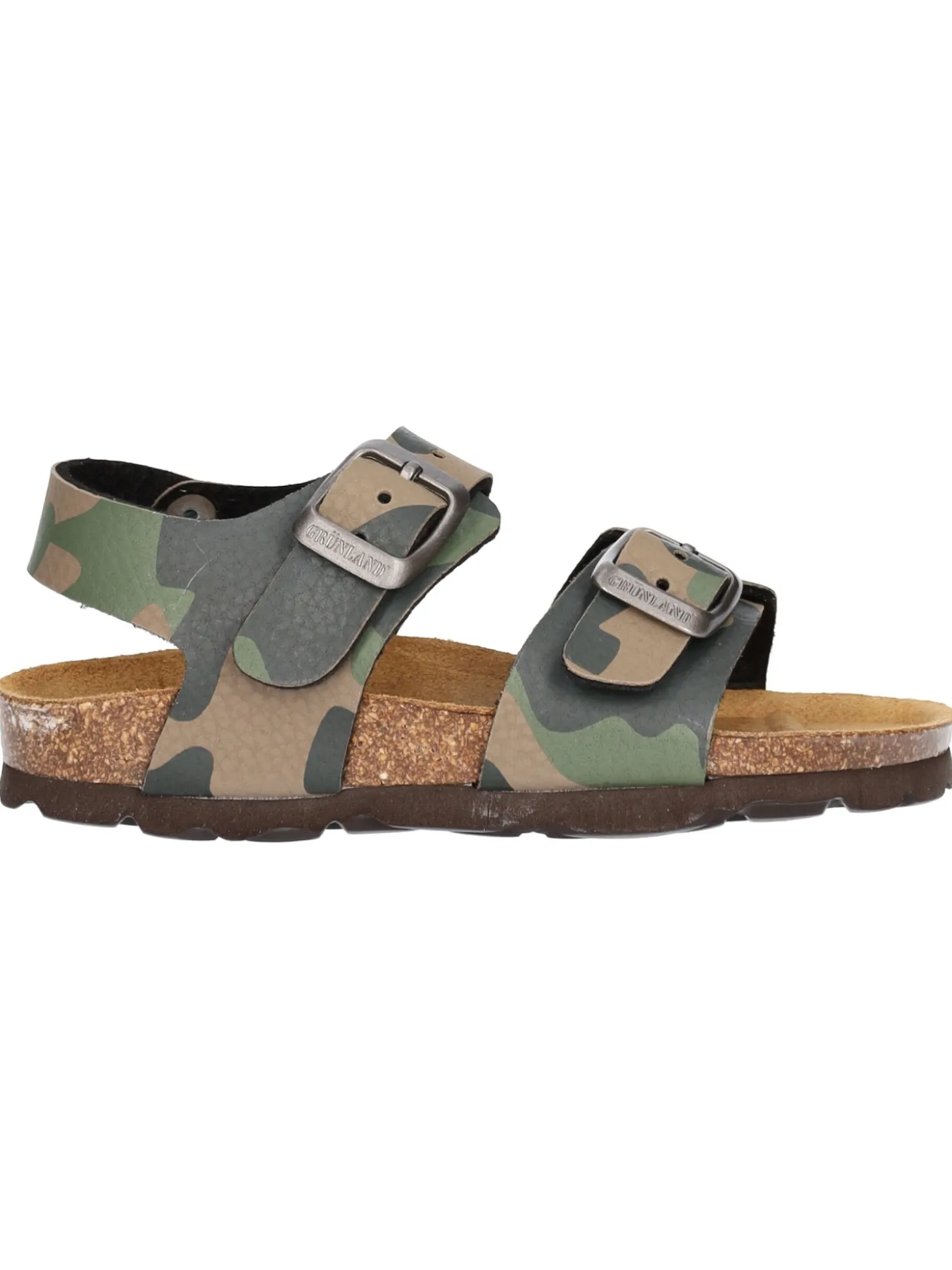 Sandalo Grunland da bambino verde militare