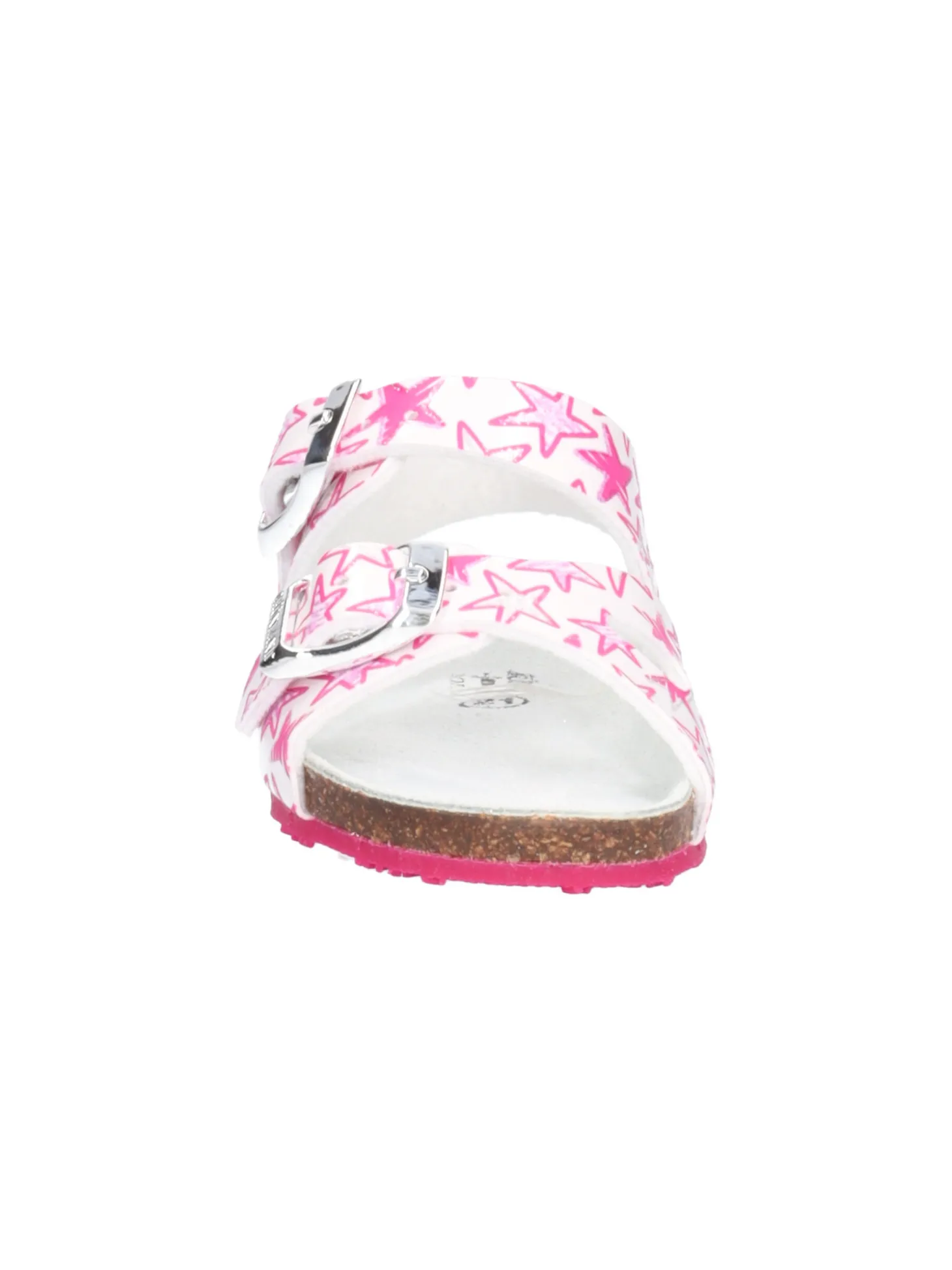 Sandalo Grunland primi passi bambina bianco e fucsia