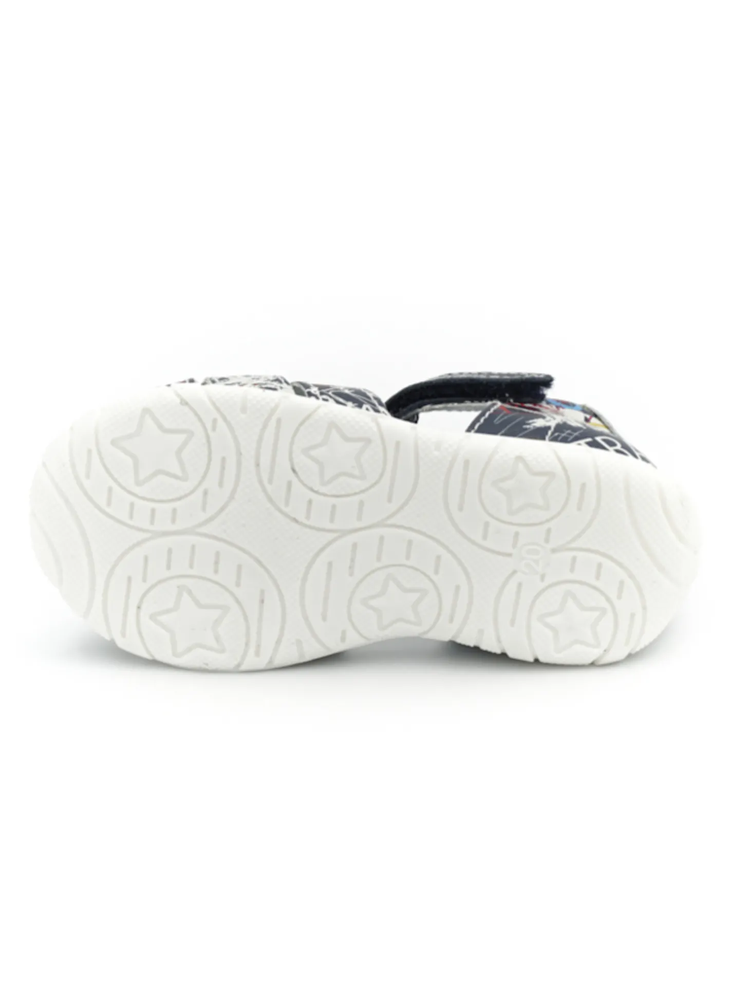 Sandalo Nero Giardini primi passi bambino blu/fantasia