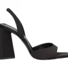 Sandalo tacco largo Liviana da donna nero