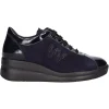 Scarpa casual con zeppa Melluso Walk da donna blu