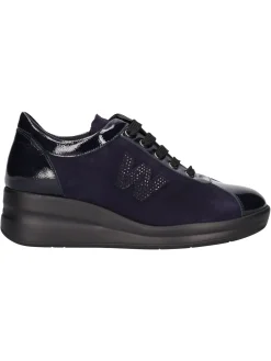 Scarpa casual con zeppa Melluso Walk da donna blu