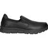 Scarpa slip on da lavoro Skechers da uomo nera