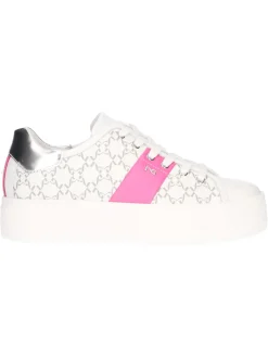 Sneaker platform Nero Giardini da donna bianca