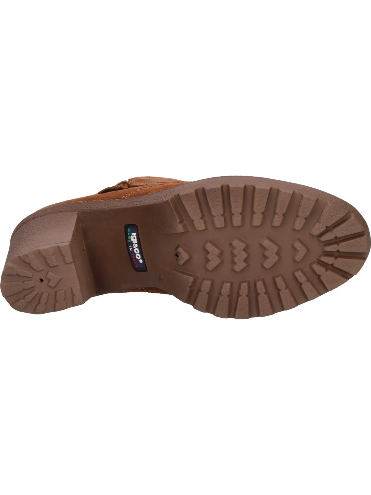 Stivaletto tacco largo Igiu0026amp;Co da donna cuoio