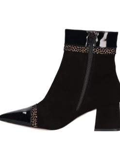 Stivaletto tacco largo Linea Uno da donna nero